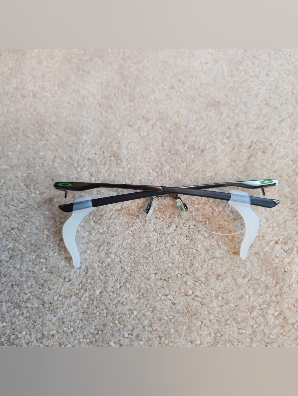 Oakley SOCKET 5.5 OX3218-0254 Satin Pewter Green Men's Eyeglasses